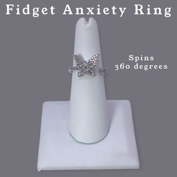 NWT Wool + Pepper Co. Spinning Fidget Anxiety Ring - Picture 2 of 2